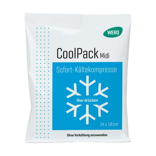 WERO CoolPack Midi Sofort-Kältekompresse, 14 x 18 cm, VE=25 Stk