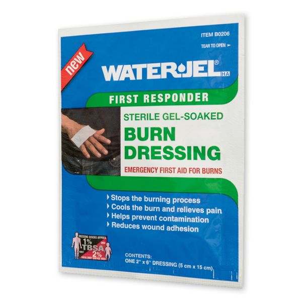 WATER-JEL HA First Responder Kompresse, 5 cm x 15 cm, einzeln, steril