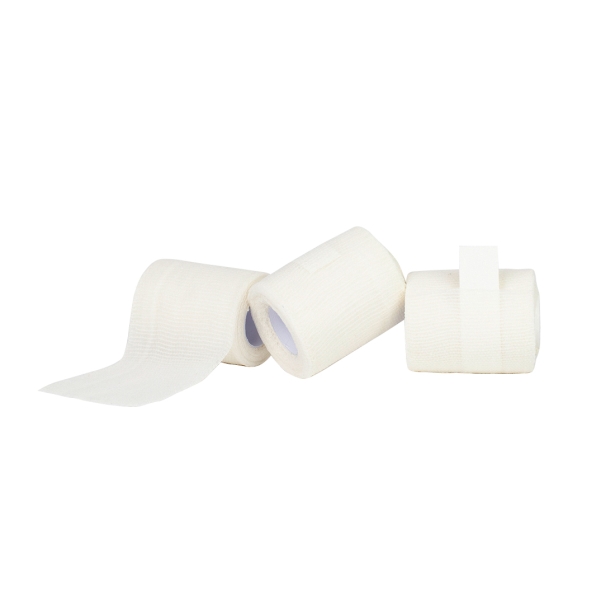 Selbsthaftende (kohäsive) Fixierbinde, elastisch,<br/> 8 cm x 4 m, weiß