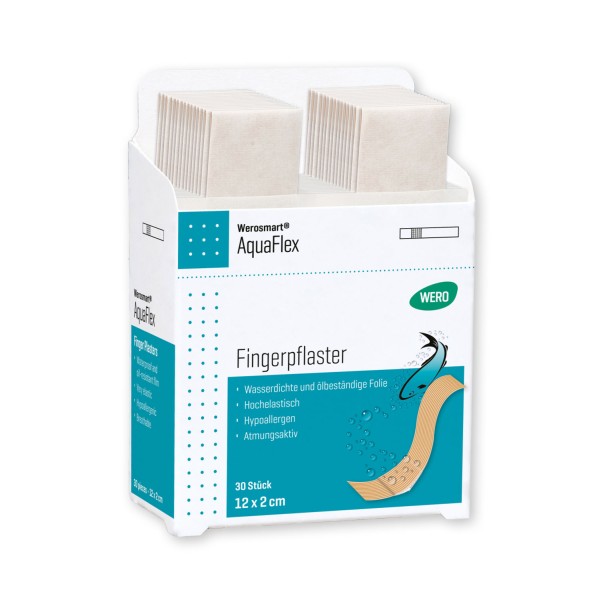 Werosmart AquaFlex Fingerpflaster, 12 x 2 cm, 30 Stk