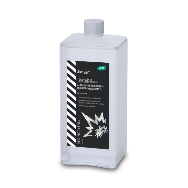 Aktivin BaktoKill Hände Desinfektion, 1000 ml Spenderflasche