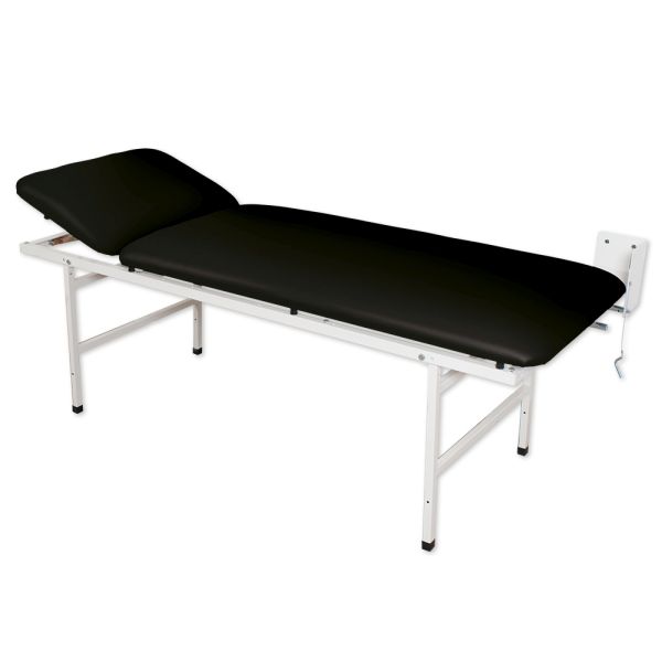 Wandklappliege, Untersuchungs- und Massageliege, schwarz
