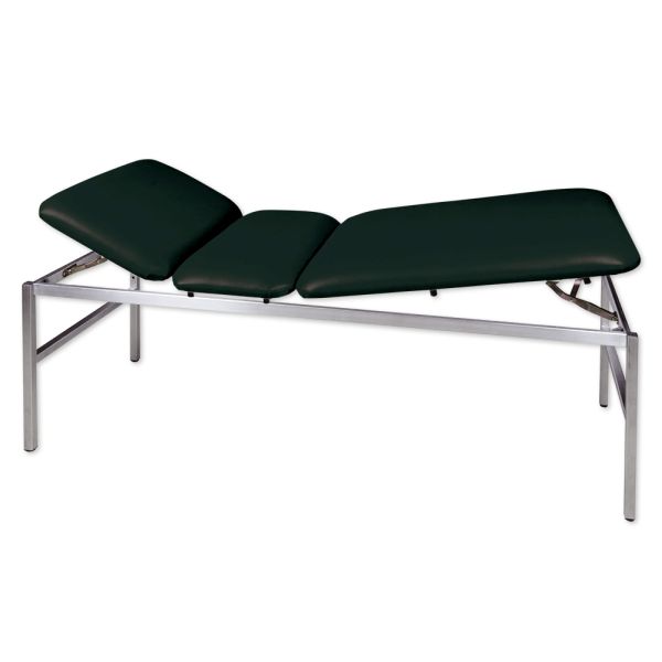 Untersuchungs- und Massageliege Modell 1520 Edelstahl, schwarz