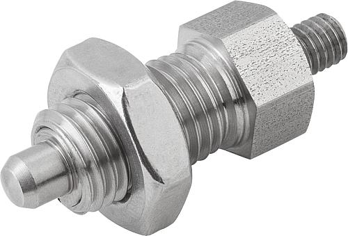 ARRETIERBOLZEN OHNE RASTNUT GR.5 D1=M24X2, FORM:F, EDELSTAHL UNGEHÄRTET - 1