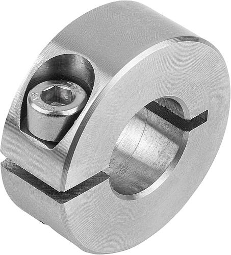 KLEMMRING, FORM:A INNEN GESCHLITZT, D1=25, D2=45, B=15, EDELSTAHL 1.4305 BLANK - 1