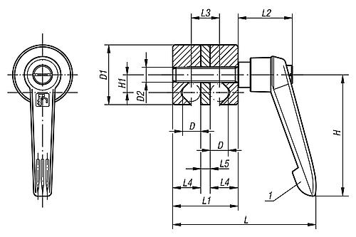 SPANNGELENK GR.3 ALUMINIUM, KOMP:THERMOPLAST, D=12 - 2
