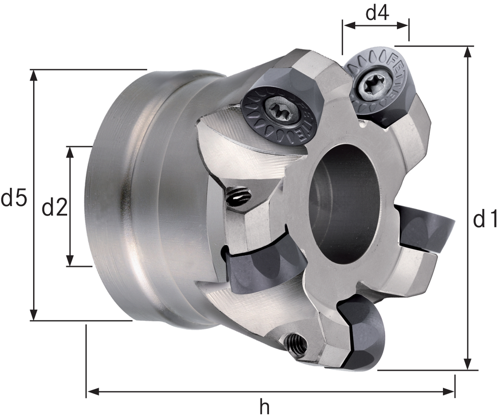 ATORN Planfr&auml;ser/Kopierfr&auml;ser Durchmesser mm, d2 =