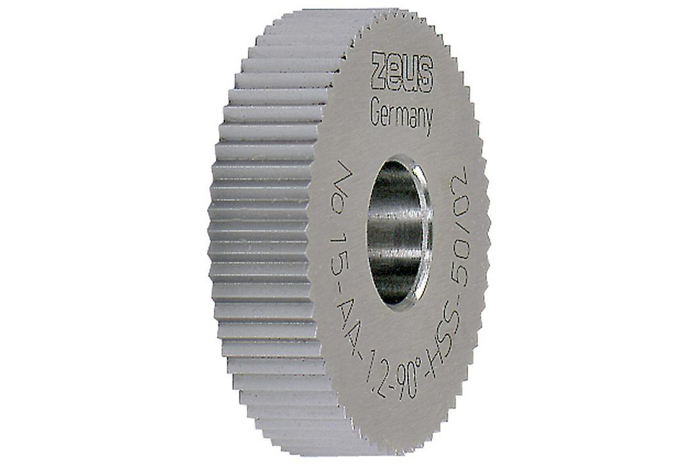 Rändelrad DIN 403 HSS 60-62 HRC Form AA ØxBreitexBohr. Teilung