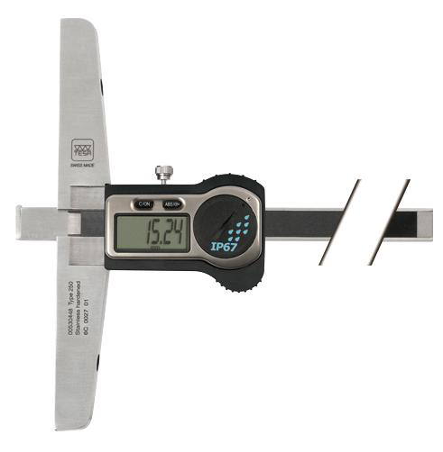 Digital-Tiefenmessschieber TESA TWIN-Cal Datenausgang IP67