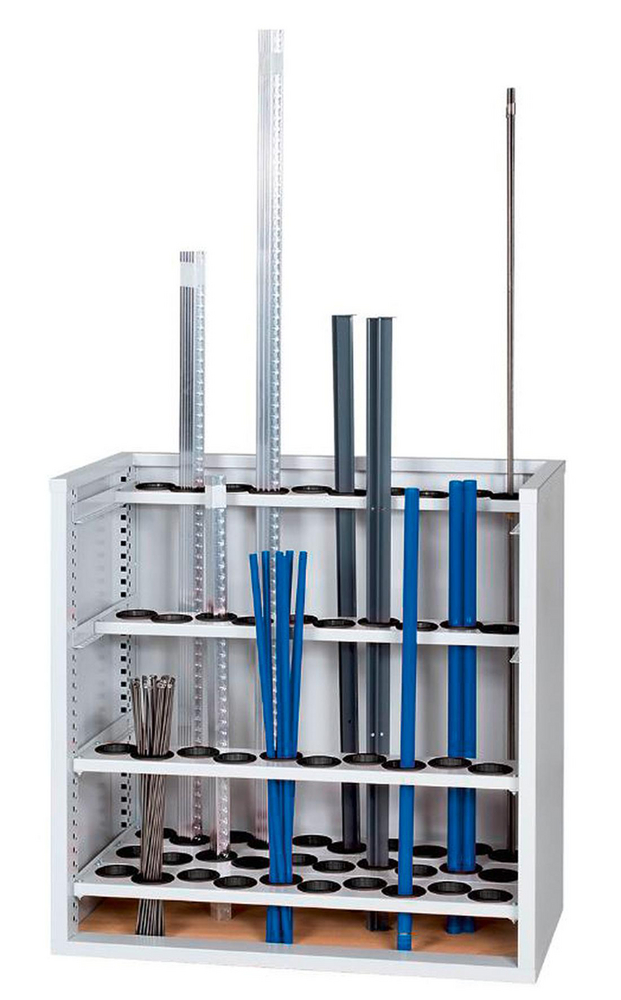 Lagereinheit für Stangenmaterial H 1028 x B 1022 550 RAL 7035