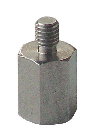 6kant-Gewindeadapter 13 INOX Außengewinde M6 / Innengewinde M8
