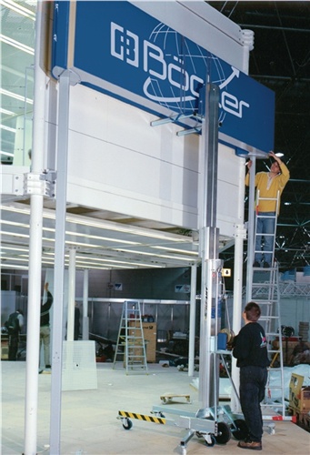 Montagelift Hebehöhe A 4800mm Trgf.500kg m.mechanischem Antr.