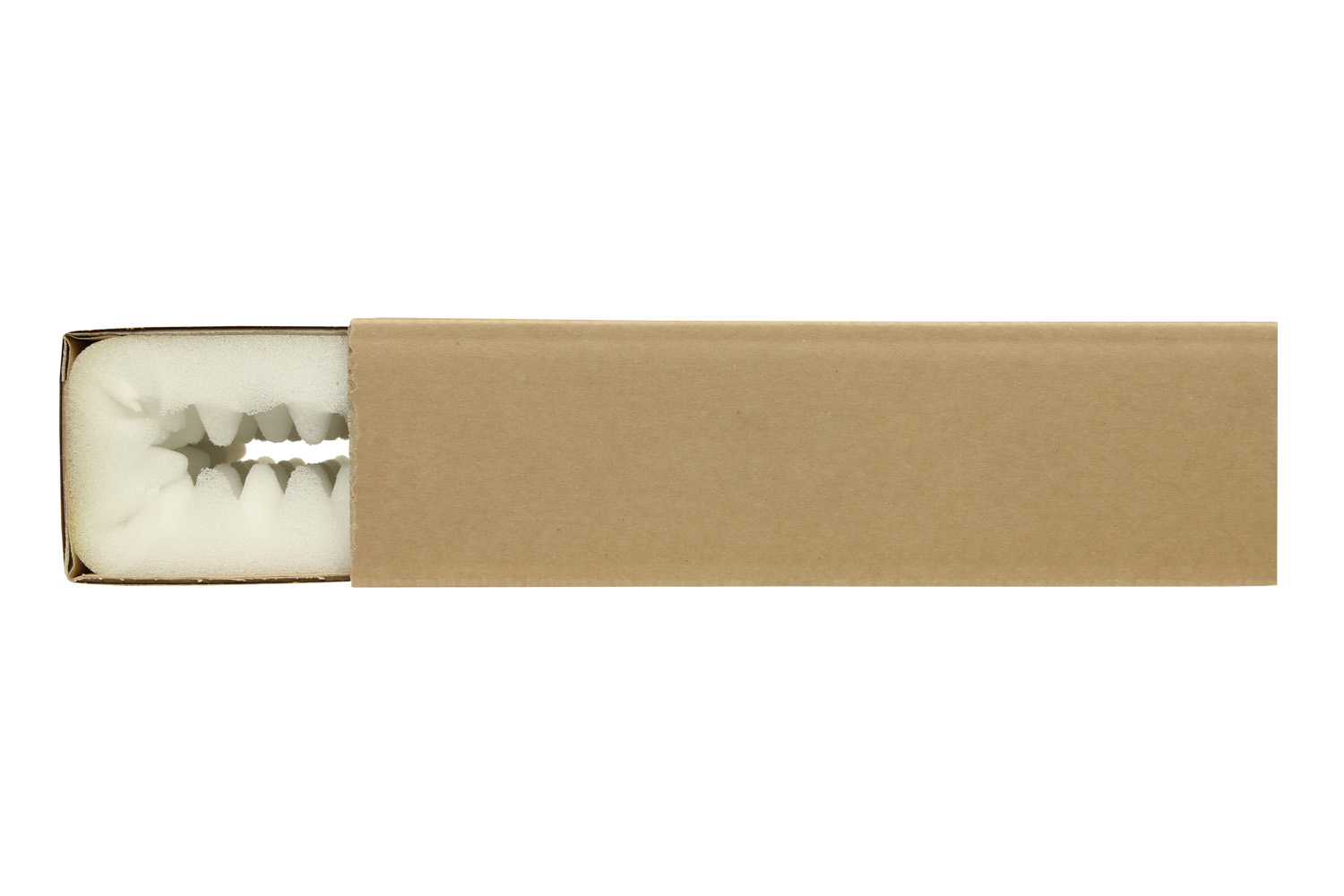 Noppenschaumverpackung 272x157x70mm,Schaumhöhe 35mm, braun, Noppenschaum - 2