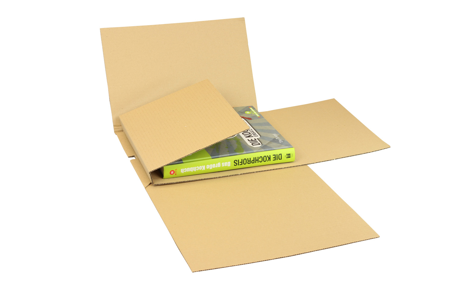 Buchverpackung Drehfix 330x260x10-115mm, Qual.1.20B, C4, braun