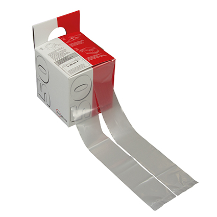 Dehnband, transparent 1200x50mm, in Spenderbox, 1 VE = 200 Bänder - 1