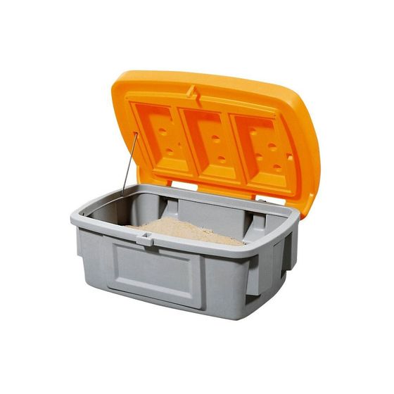Streugutbehälter SB 100, Polyethylen, 100 l, Deckel orange