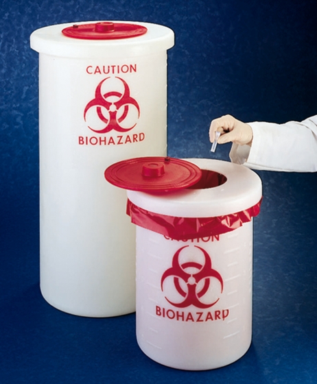 Abfallbehälter Biohazard PP