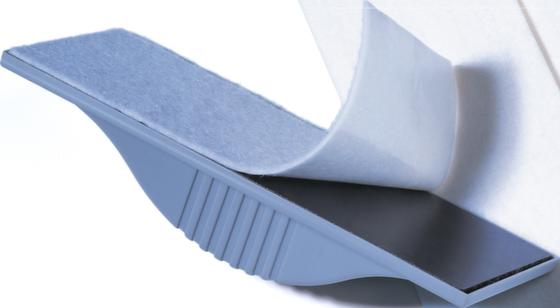 Tafelwischer, magnetisch, aus Kunststoff in weiß
