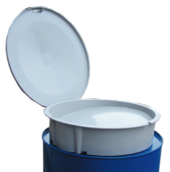 Einfülltrichter, aus GFK, für 60- oder 200-Liter-Fässer, Kegelsieb, mit oder ohne Deckel