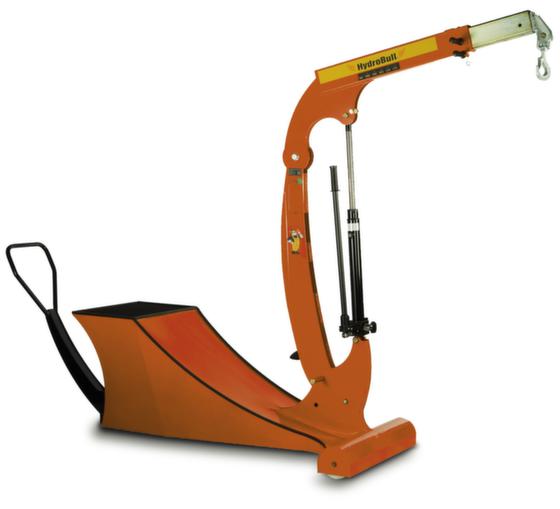 Gegengewichtskran mit 5-Stufen-Ausleger, Traglast bis 500 kg, Hub H max. 2800 mm