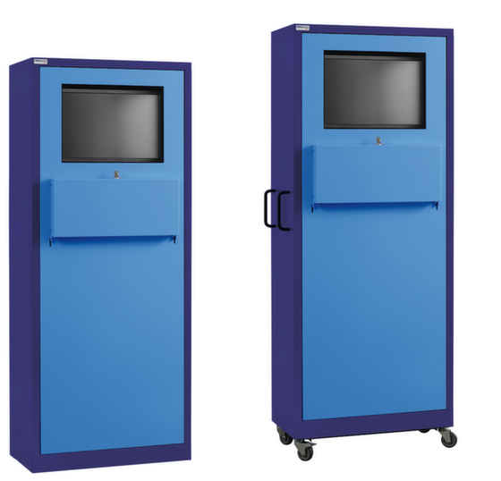 Computerschrank, mit Schutzklasse IP20, HxBxT 1800x750x400 mm, Steckdosenleiste, stationär oder fahrbar