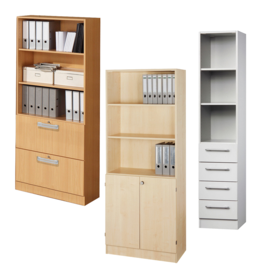 Kombiregal, HxBxT 2004x406x420 mm, in verschiedenen Ausführungen und Farben