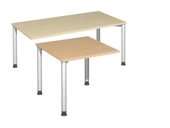 Eckiges Verkettungselement mit 3 Stützfüßen, HxT 680-800x800 mm, in verschiedenen Breiten und Farben