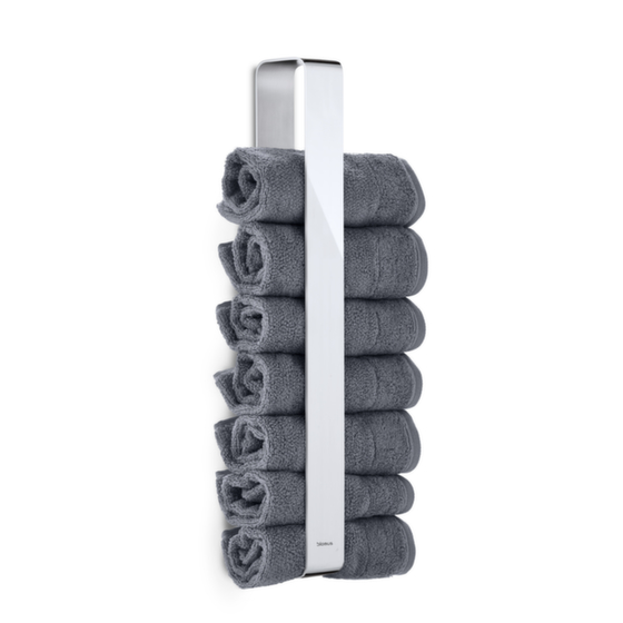 Gästehandtuchhalter,HxBxT 470x41x81mm,Gehäuse Edelstahl poliert