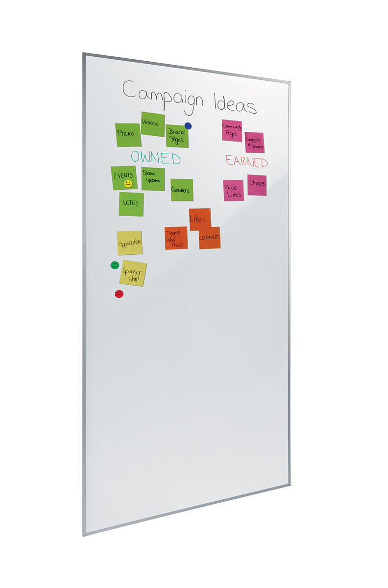 Agiles Whiteboard Meet up, 90 x 180 cm, weiß