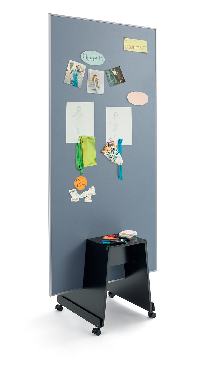 Agiles Pinboard Meet up, 90 x 180 cm, grau - Agiles Pinboard Meet up, 90 x 180 cm, grau - 3