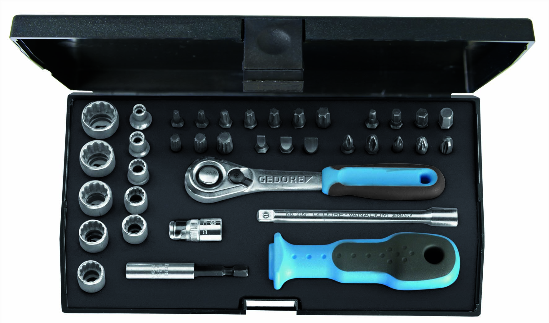 Steckschl&uuml;sselsatz 1/4'' 37-tlg. - 1