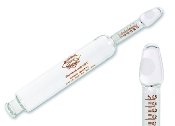 Magermilch-Butyrometer | Beschreibung: Milch: Birne