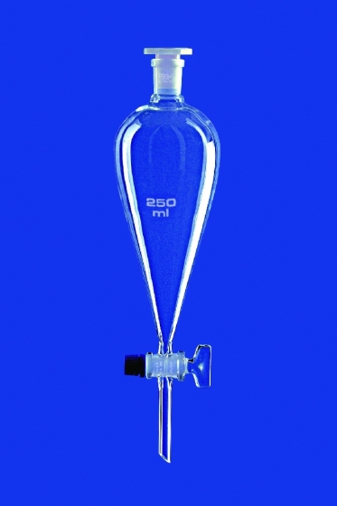 Scheidetrichter nach Squibb mit Glask&uuml;ken Borosilikatglas 3.3 | Inhalt ml: - 2