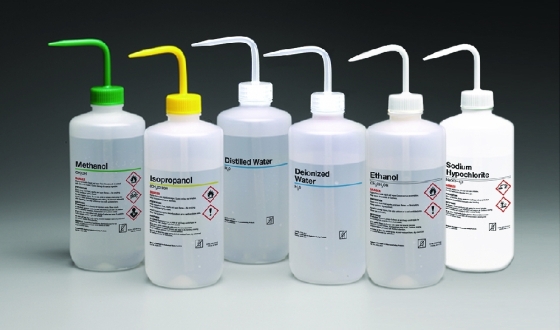 GHS Sicherheitsspritzflaschen Nalgene™ | Aufdruck Text: