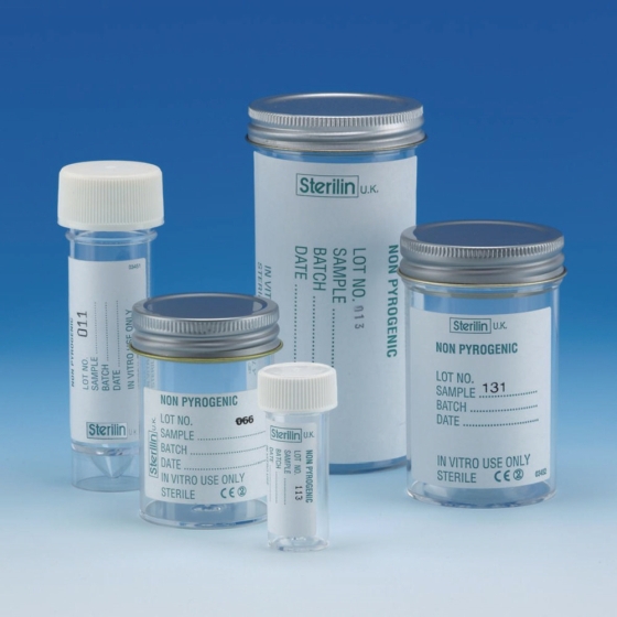 Probenbehälter Sterilin™ PS pyrogenfrei steril | Nennvolumen: