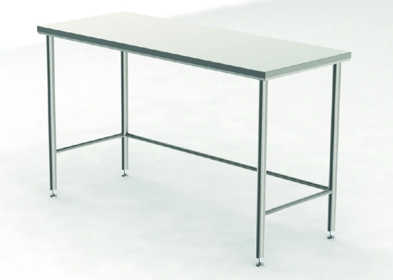 Reinraumtische mit ungelochter Arbeitsplatte | Breite mm: - 1