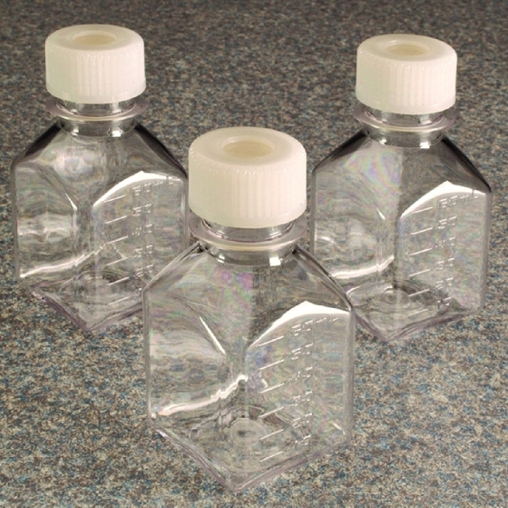 Medienflaschen Nalgene™ PETG quadratisch m. Septumverschluss Silikon/PTFE | Vol.