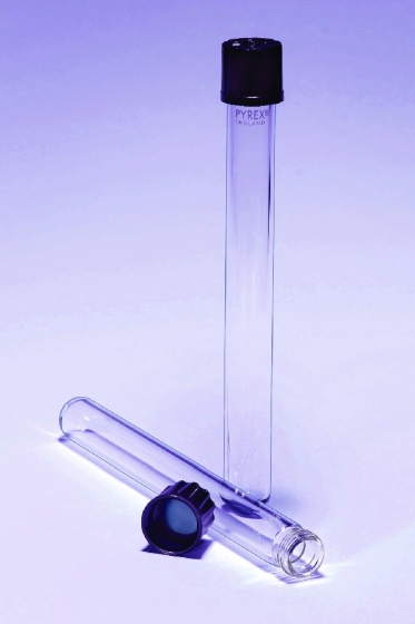Kulturröhrchen Pyrex® mit PTFE Kappen | mm: