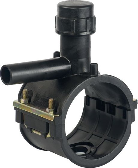 Anbohrschelle Typ B, PE100, Gas/Wasser d 110 / 32, PN10/16 - 1