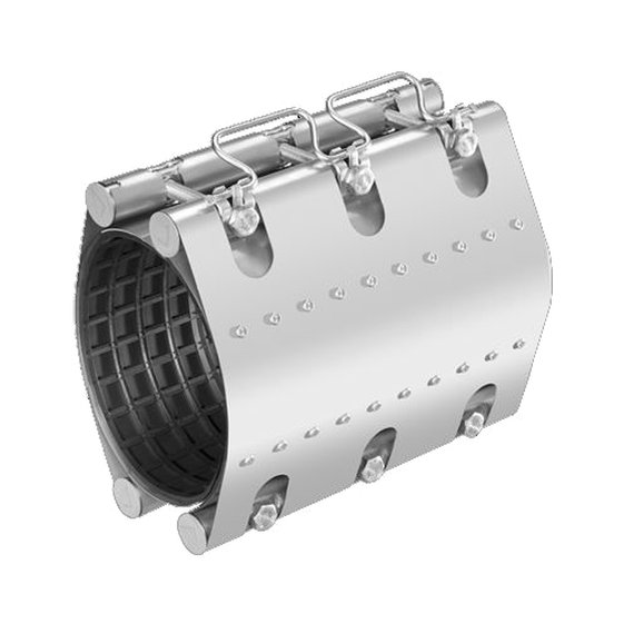 FRIACLAMP Reparaturschelle -FCZ-, Wasser DN 250, 269-280 mm, 300 mm, EPDM - 1