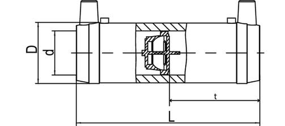 FRIASTOPP M Gasströmungswächter, PE100 d 32, Typ Z, 35 mbar - 5 bar - 2