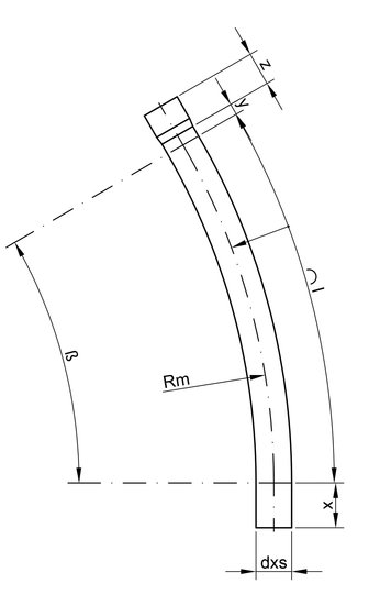 PVC-U Kabelschutzrohrbogen 30° Abmessung 140 x 6,7 mm, R=1500 - 2