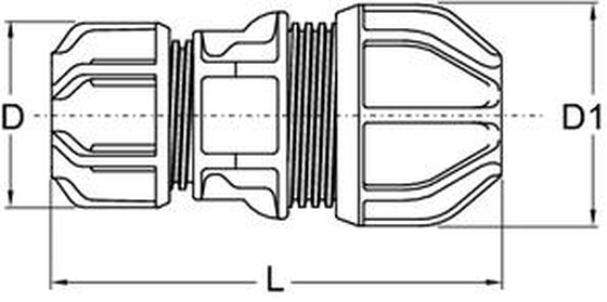 PP-Übergangskupplung -PUXK- d 40 / 34 - 39 mm - 3