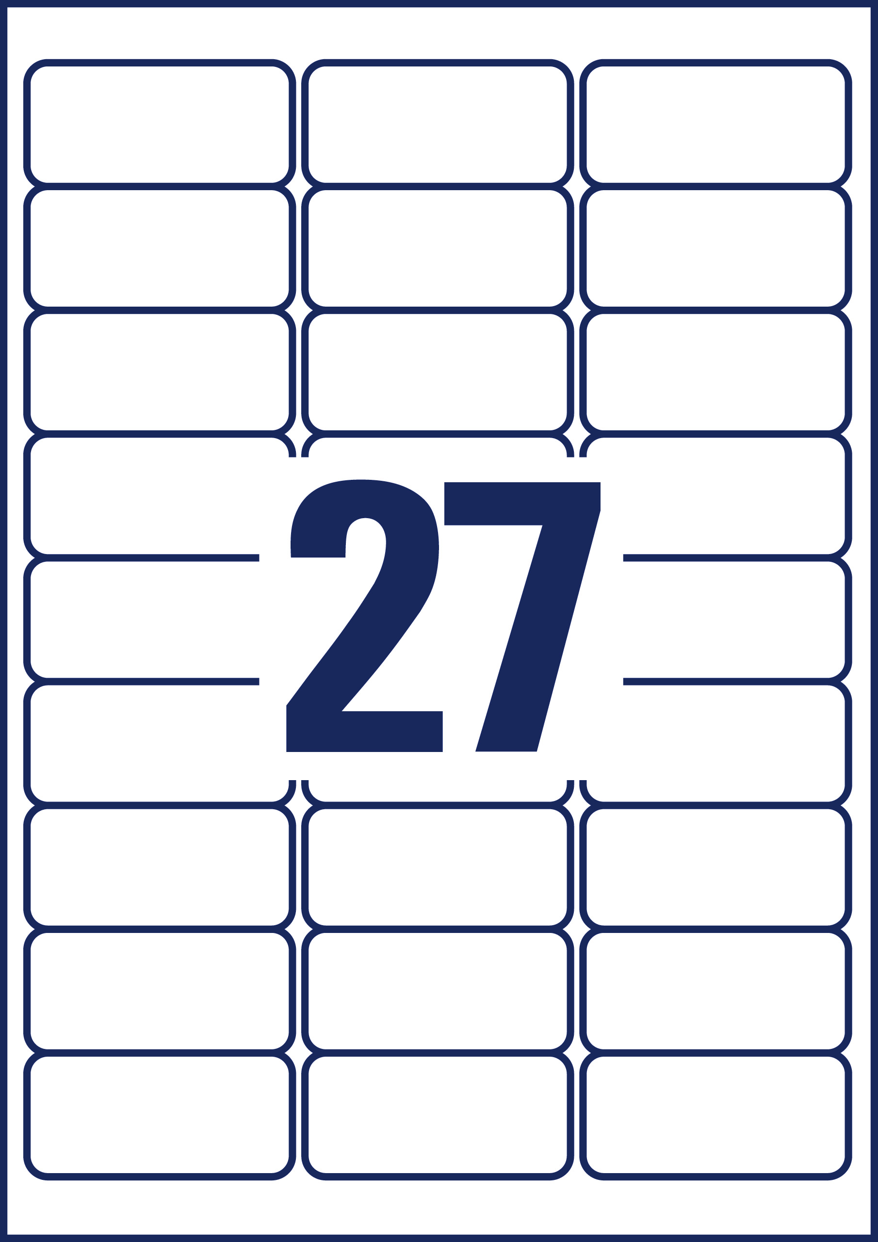 Adress-Etiketten, Avery Zweckform, J4792-25, 63,5x29,6mm, 675 Etiketten/25 Bogen - 2