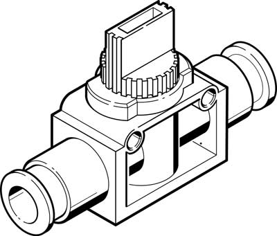 FESTO HE-3-QS-8 - ABSPERRVENTIL