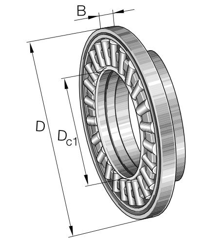 INA AXW35 - AXIAL-NADELLAGER