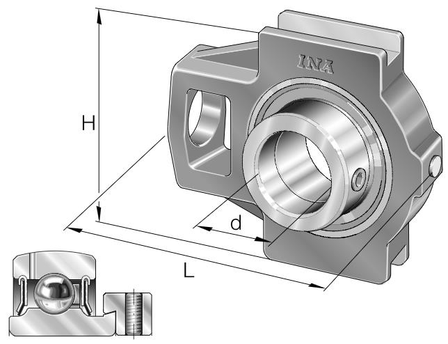 INA PTUE60-XL - SPANNLAGERGEH&Auml;USEEINHEIT