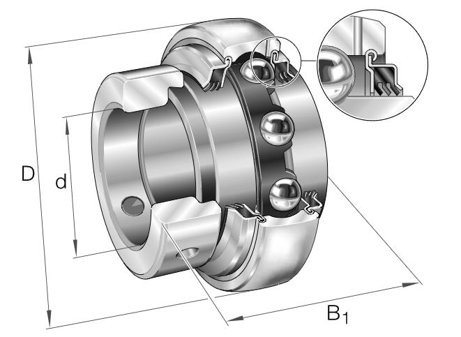 INA GE25-XL-KTT-B - SPANNLAGER