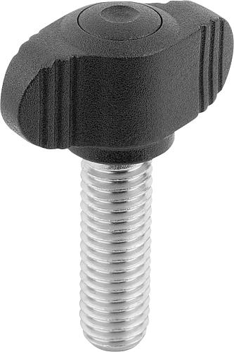 KIPP K0274.0005X20 - 06652-0005X20 - FLÜGELGRIFF MINIWING M05X20 A=28, B=13 - 1