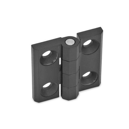 GANTER 237-ZD-50-50-A-SW - SCHARNIER, SCHWARZ KU-BESCHICHTET - 1